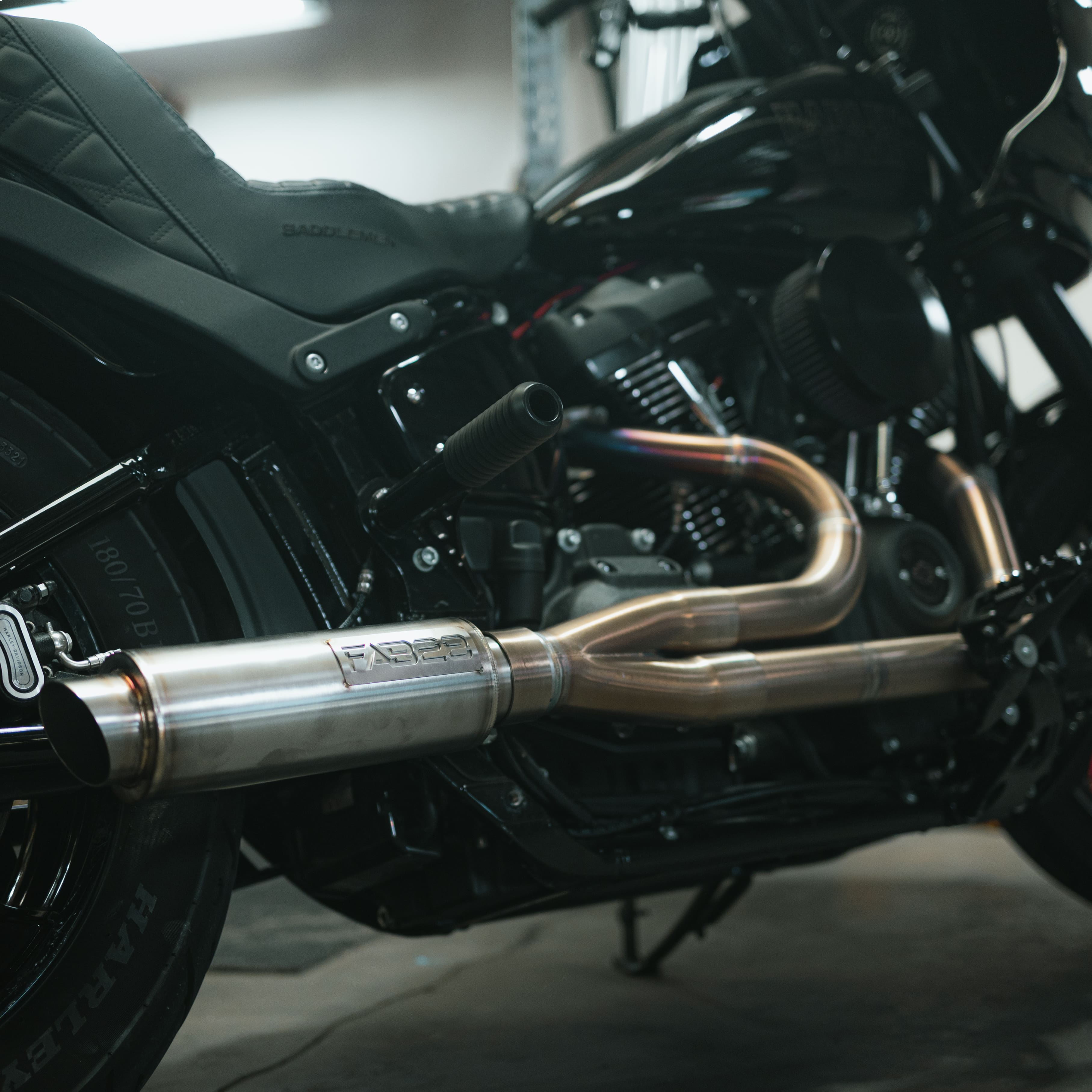 Fab28 Industries Harley Davidson M8 Softail Aftermarket Exhaust